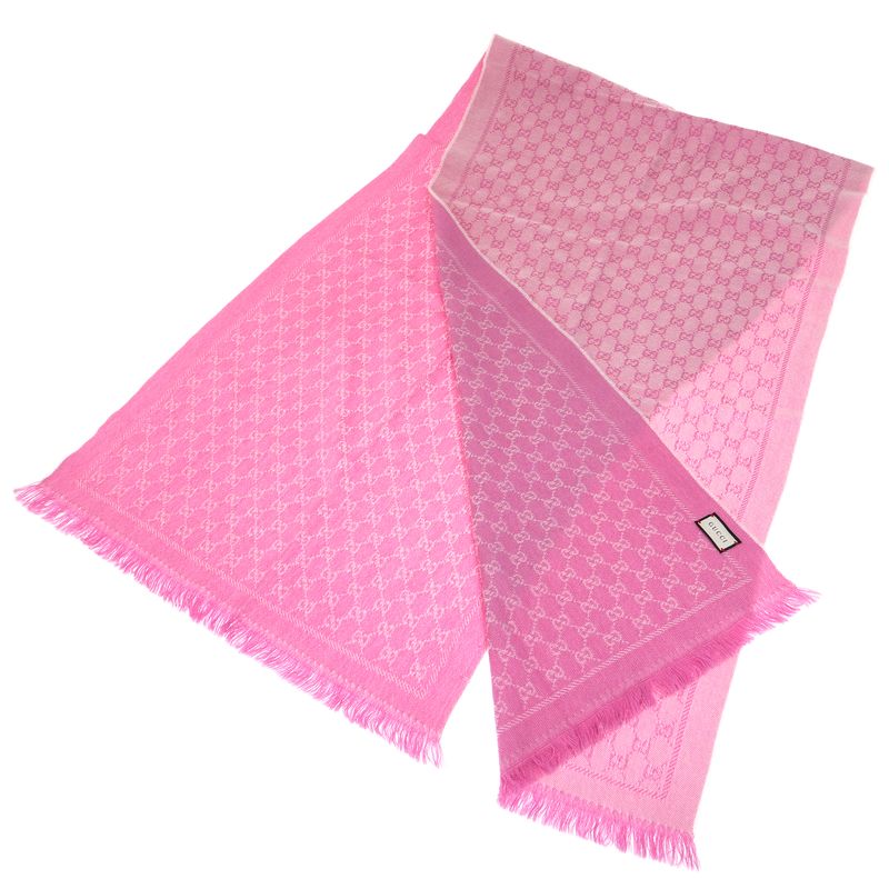 Cachecol-Gucci-GG-Rosa