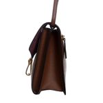 Bolsa-Burberry-Housechek-e-Couro-Marrom--