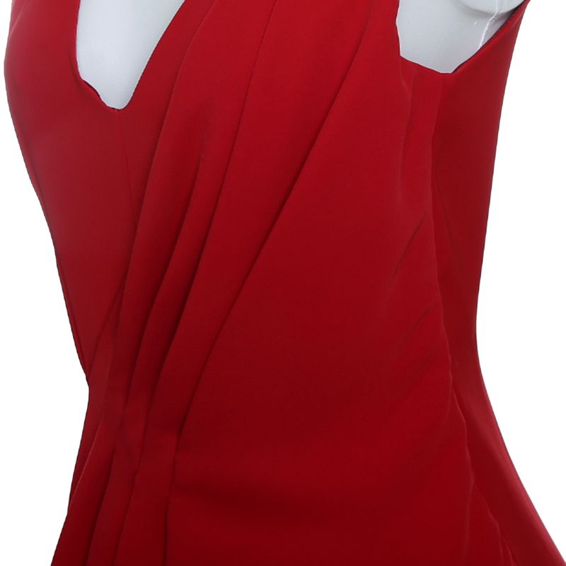 Vestido-Carolina-Herrera-Drapeado-Vermelho