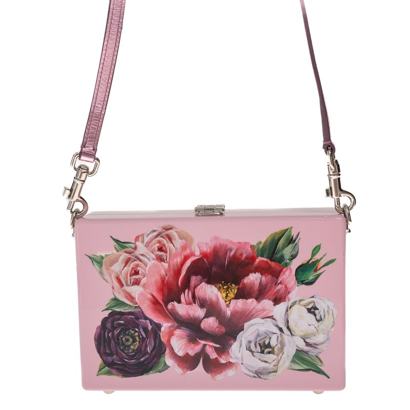 Bolsa-Dolce---Gabbana-Clutch-Floral-Rosa