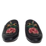 Mocassim-Gucci-Mule-Princetown-Floral-Preto