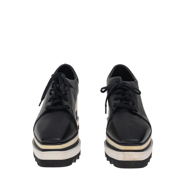 Tenis-Stella-McCartney-Elyse-Preto-e-Branco