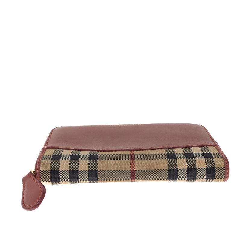 Carteira-Burberry-Couro-Rosa-Tecido-Housechek