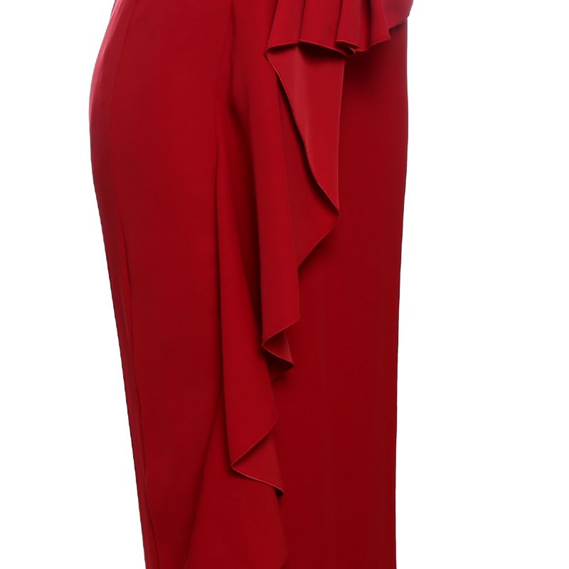 Vestido-Carolina-Herrera-Drapeado-Vermelho