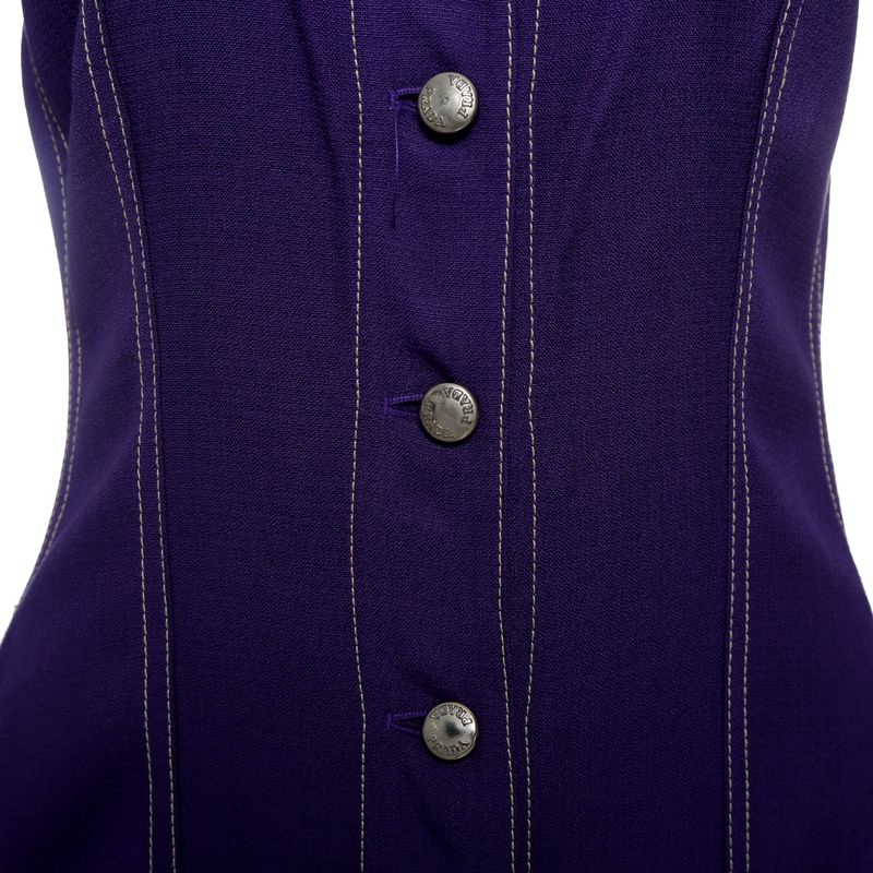 Vestido-Prada-Botoes-Roxo