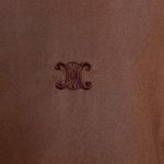Camisa-Celine-Vintage-Seda-Marrom