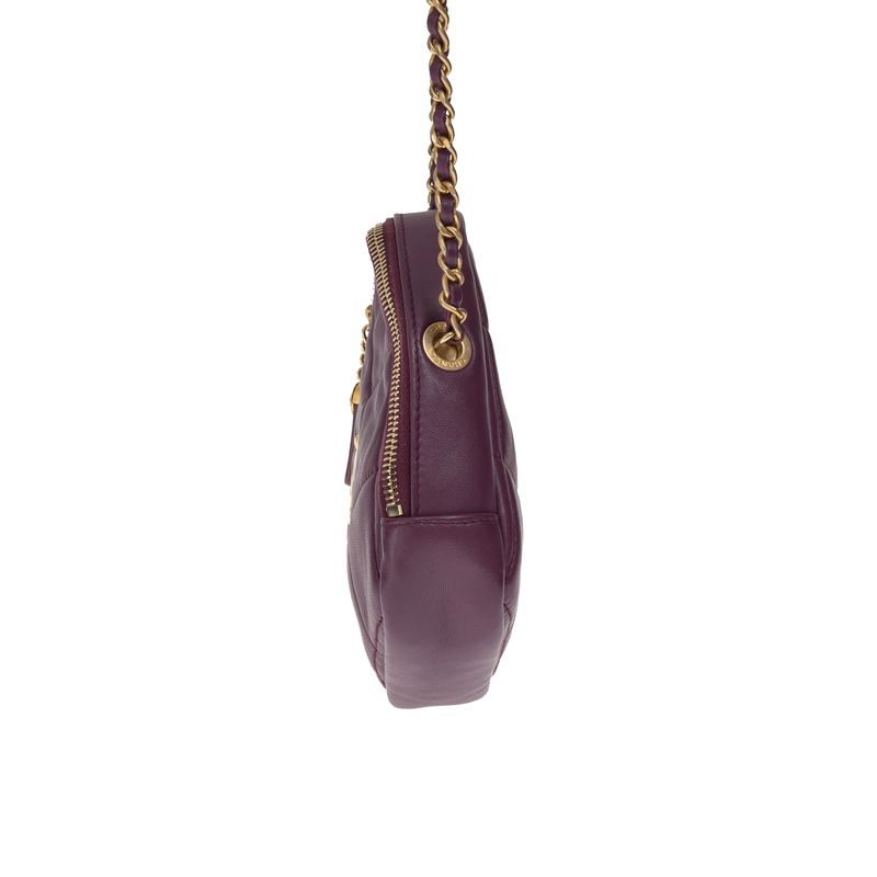 Bolsa-Chanel-Diamond-Lambskin-Roxo