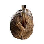 Clutch-NK-Couro-Exotico-Marrom