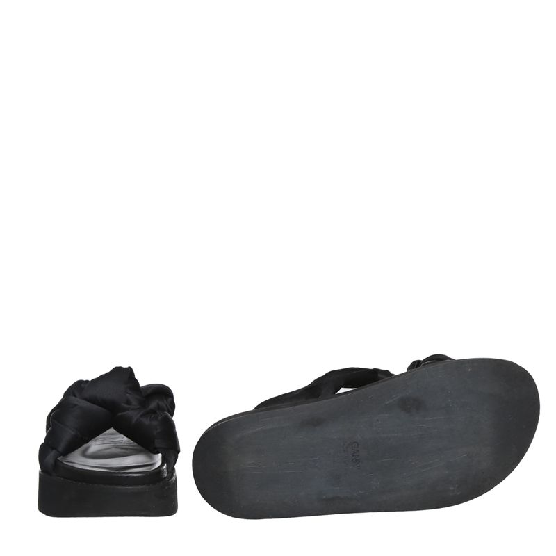 Sandalia-Ganni-Mid-Knotted-Preta