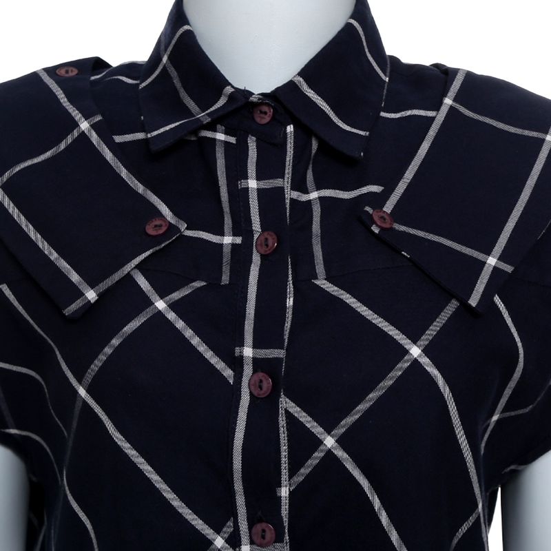 Camisa-Le-Soleil-d-ete-Xadrez-Azul-e-Branca