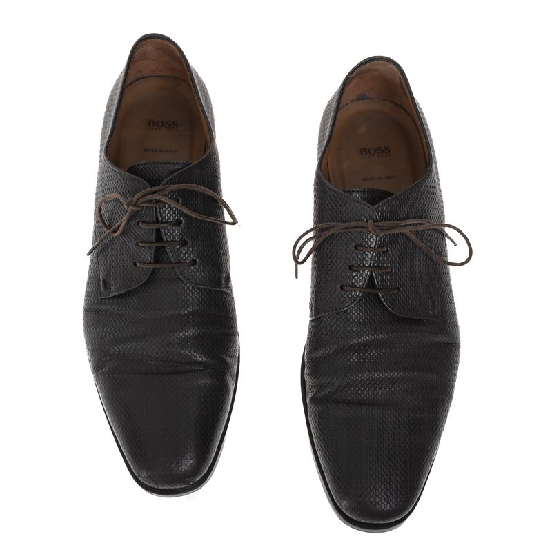 Sapato-Hugo-Boss-Texturizado-Marrom