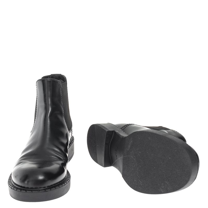 Bota-Prada-Chelsea-Couro-Preto