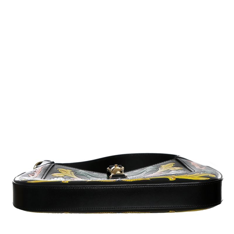 Bolsa-Gucci-Jackie-Preta-e-Detalhes-Coloridos----
