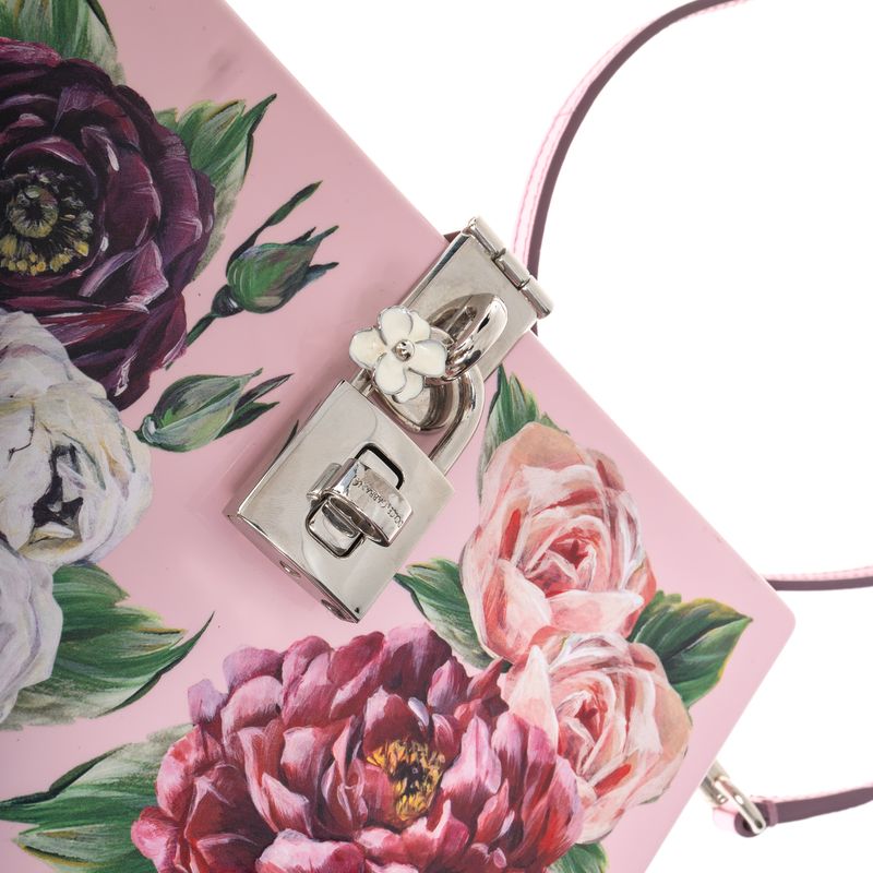 Bolsa-Dolce---Gabbana-Clutch-Floral-Rosa