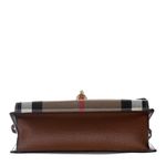Bolsa-Burberry-Housechek-e-Couro-Marrom--