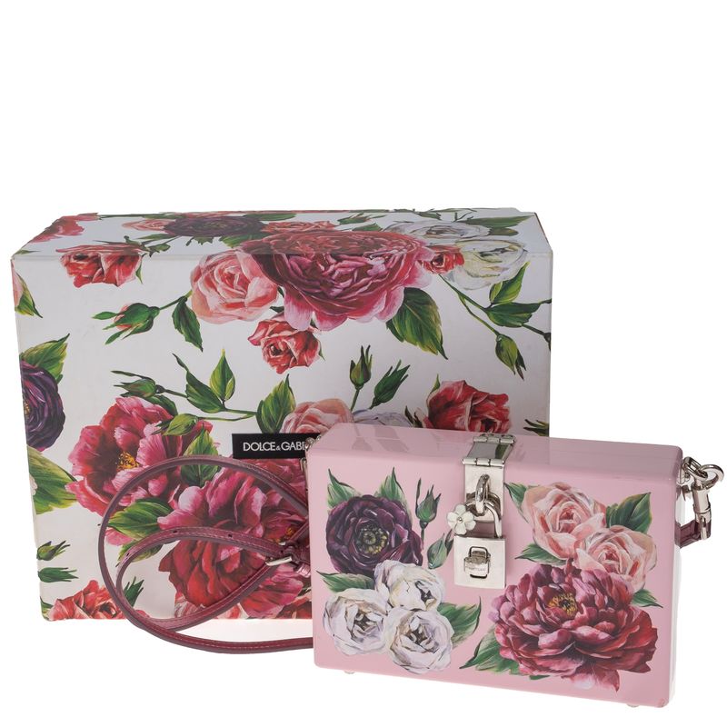 Bolsa-Dolce---Gabbana-Clutch-Floral-Rosa
