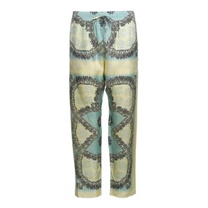 Calça Valentino Seda Estampa Conchas