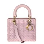 Bolsa-Christian-Dior-Lady-Dior-Rosa-Perolado