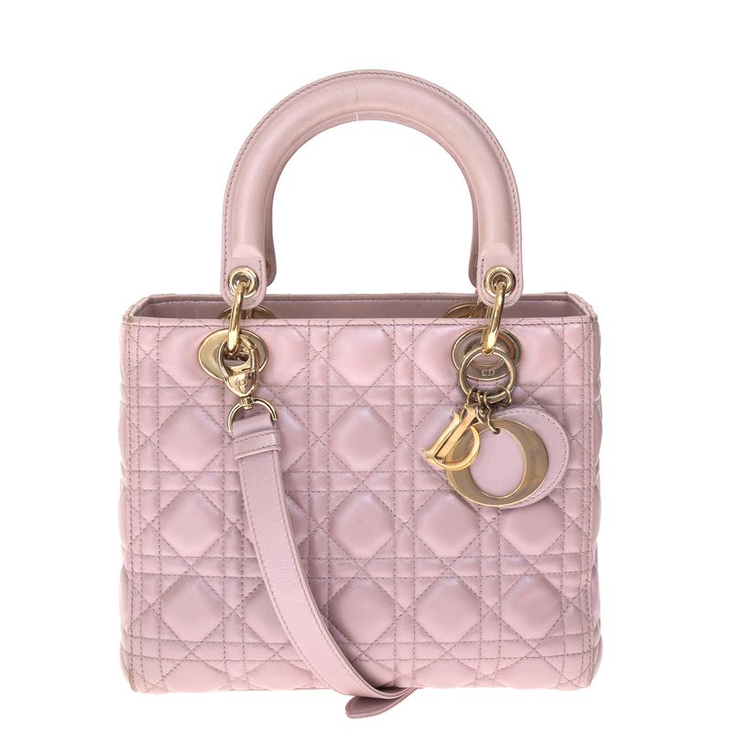 Bolsa-Christian-Dior-Lady-Dior-Rosa-Perolado