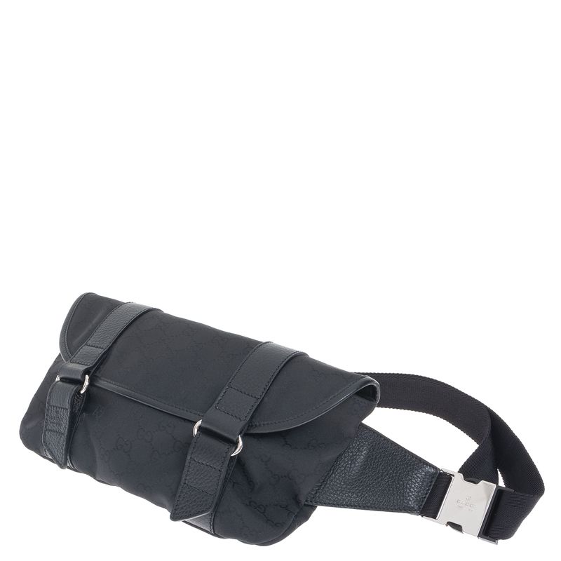 Pochete-Gucci-GG-Canvas-Preta