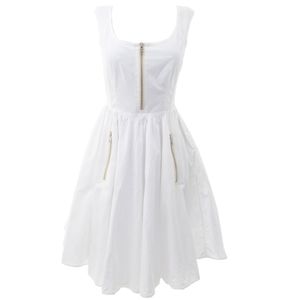 Vestido Prada Algodão Branco