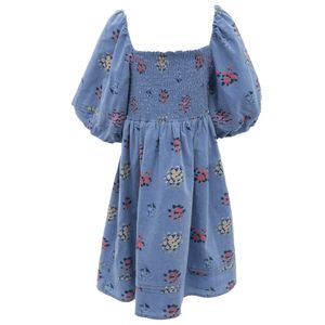 Vestido Janie and Jack Infantil Floral Azul
