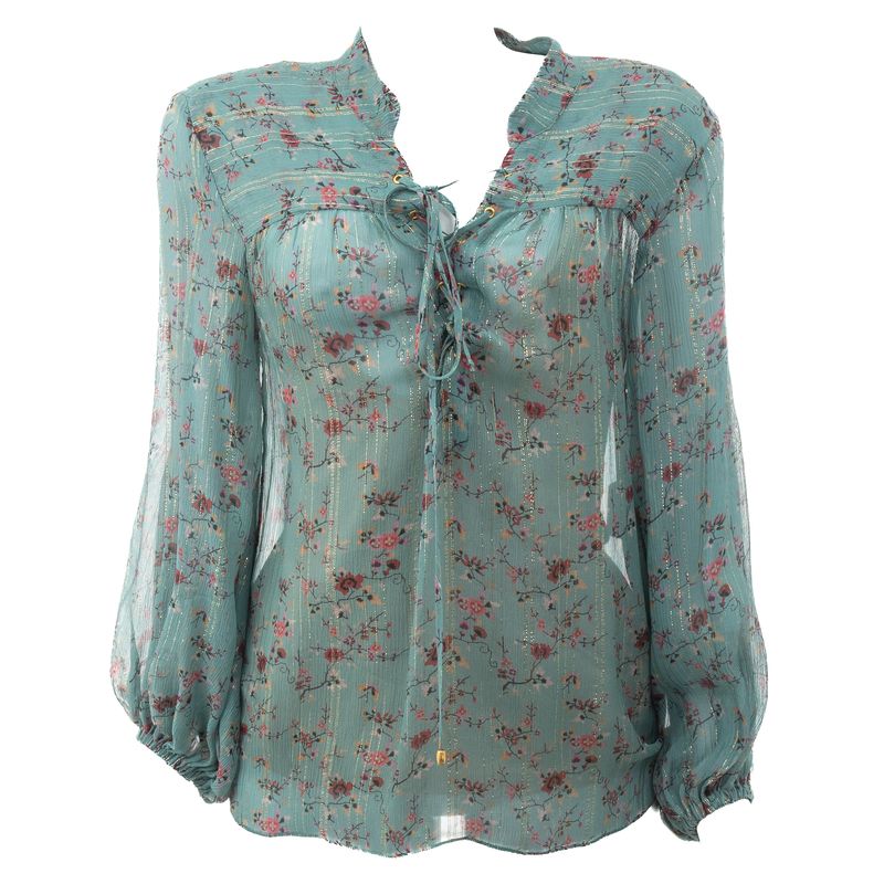 Bata-Seda-Floral-Verde
