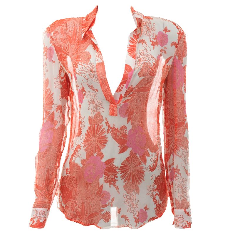 Camisa-Mixed-Seda-Estampa-Floral-Branca-e-Vermelha