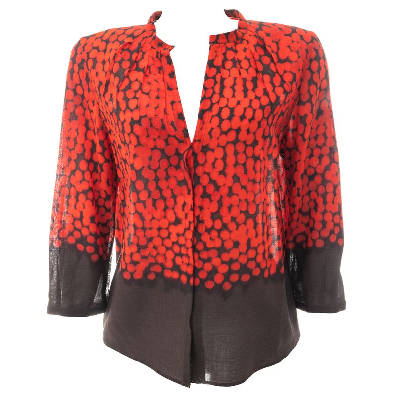 Camisa-La-Estampada-Vermelha-e-Marrom