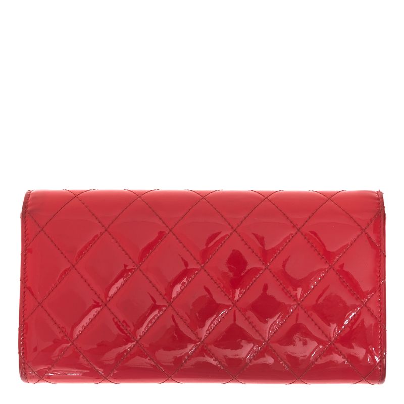 Carteira-Chanel-Matelasse-Verniz-Rosa