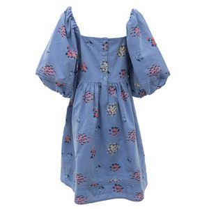 Vestido Janie and Jack Infantil Floral Azul