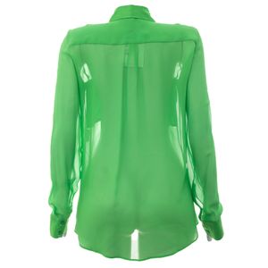 Camisa Carina Duek Seda Verde