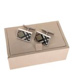 Abotoadura-Burberry-House-Check