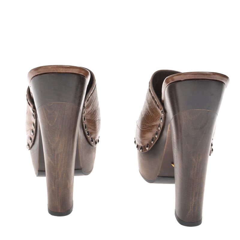 Sandalia-Prada-Clog-Couro-Marrom