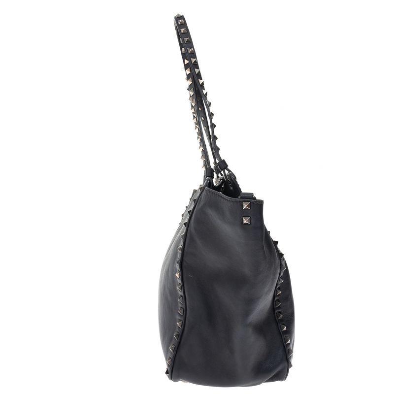Bolsa-Valentino-Garavani-Rockstud-Tote-Couro-Preto