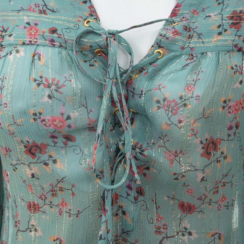 Bata-Seda-Floral-Verde