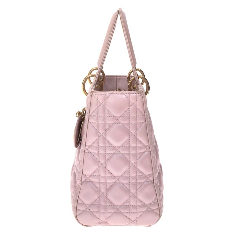 Bolsa-Christian-Dior-Lady-Dior-Rosa-Perolado