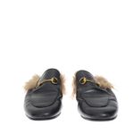 Mule-Gucci-Princetown-Pelos-Couro-Preto