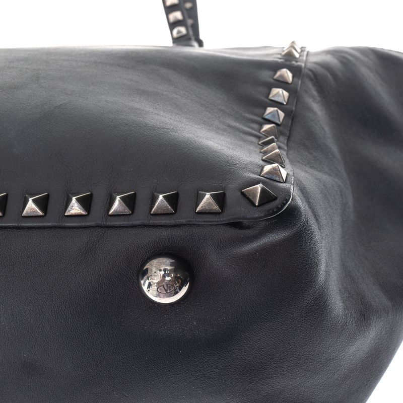 Bolsa-Valentino-Garavani-Rockstud-Tote-Couro-Preto