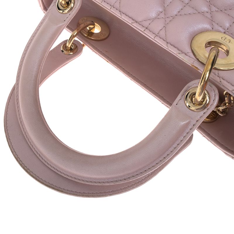 Bolsa-Christian-Dior-Lady-Dior-Rosa-Perolado