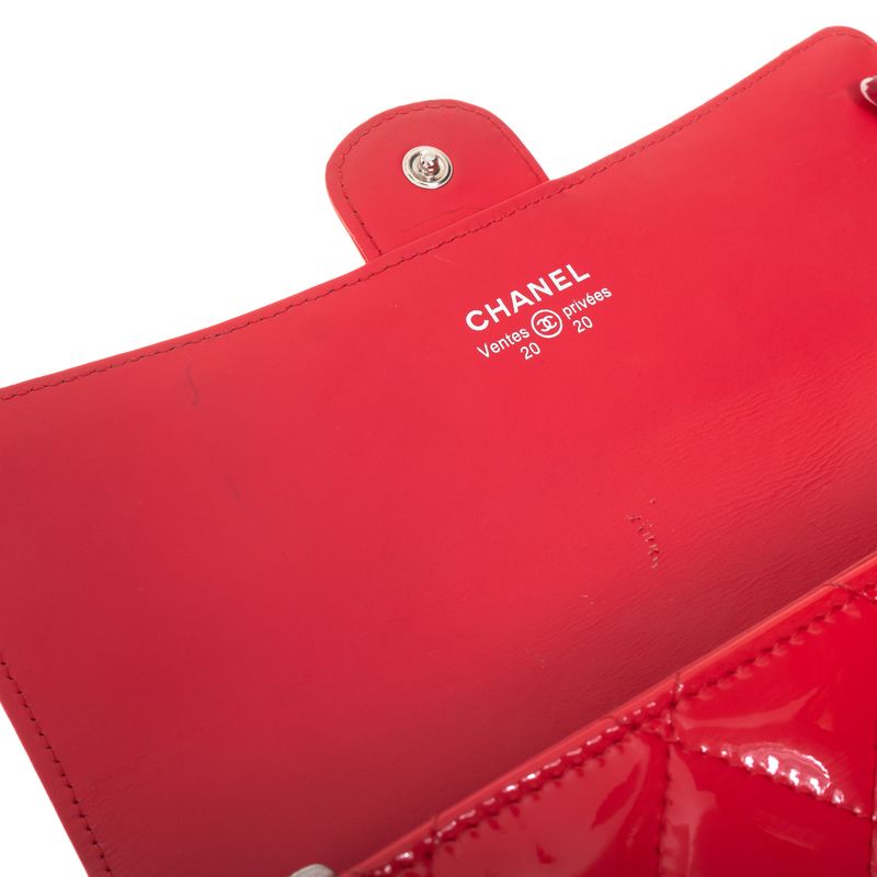 Carteira-Chanel-Matelasse-Verniz-Rosa