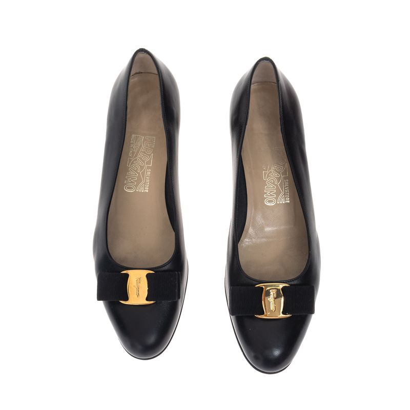 Sapato-Salvatore-Ferragamo-Vara-Preto