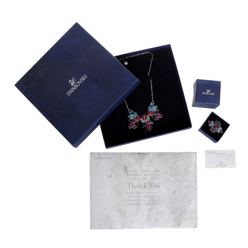 Conjunto-Swarovski-Anel-e-Colar-Azul-e-Vermelho
