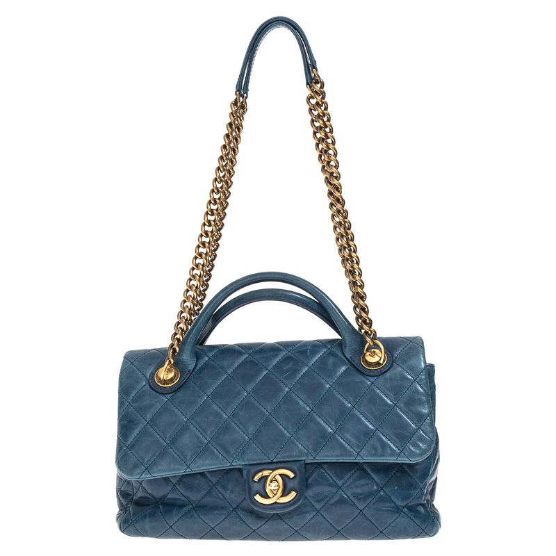 Bolsa-Chanel-Coco-Matelasse-Azul-