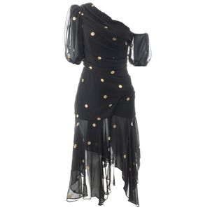 Vestido Iorane Poás Preto e Dourado