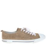 Tenis-Prada-Camurca-Bege