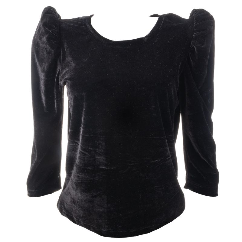 Blusa-Iorane-Veludo-Preta