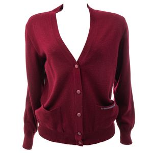 Cardigan Valentino Garavani Vintage Bordô