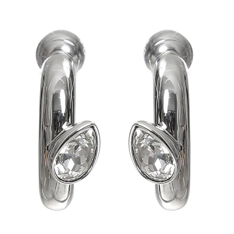 Brinco-Swarovski-Prateado-