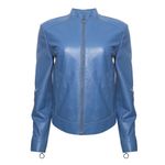 Jaqueta-Sportmax-Couro-Azul